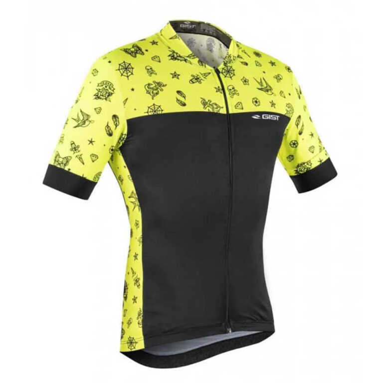 Gist Climber Tattoo Short Sleeve Jersey S Black / Yellow - 2XL Black / Yellow