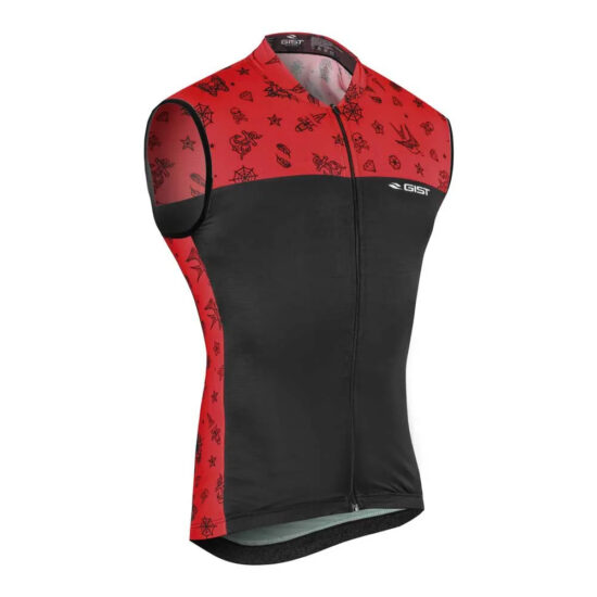 Gist Climber Tattoo Sleeveless Jersey XL Black / Red - 2XL Black / Red