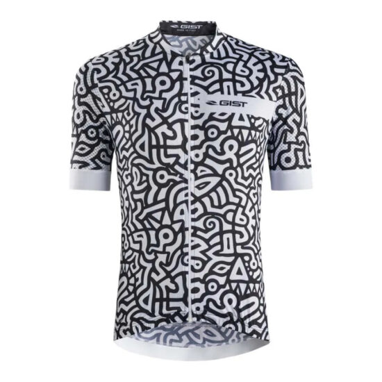 Gist Paint Short Sleeve Jersey XL Black / White - 2XL Black / White