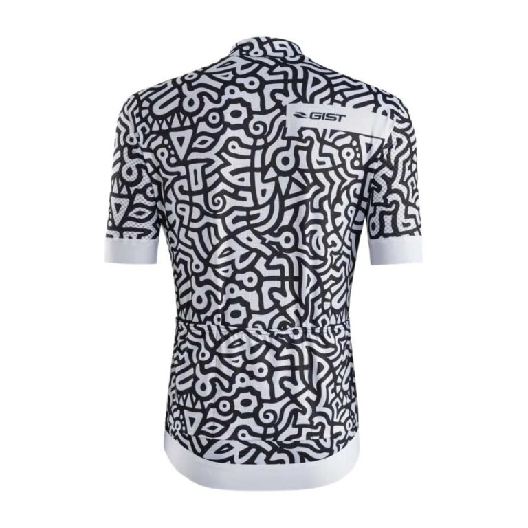 Gist Paint Short Sleeve Jersey XL Black / White - 2XL Black / White - Image 2