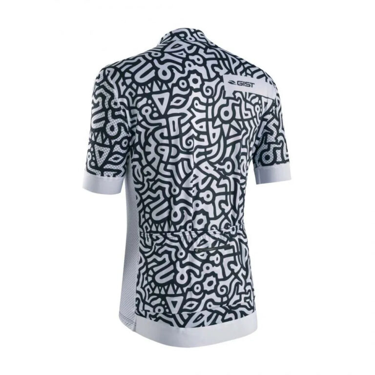 Gist Paint Short Sleeve Jersey XL Black / White - 2XL Black / White - Image 4