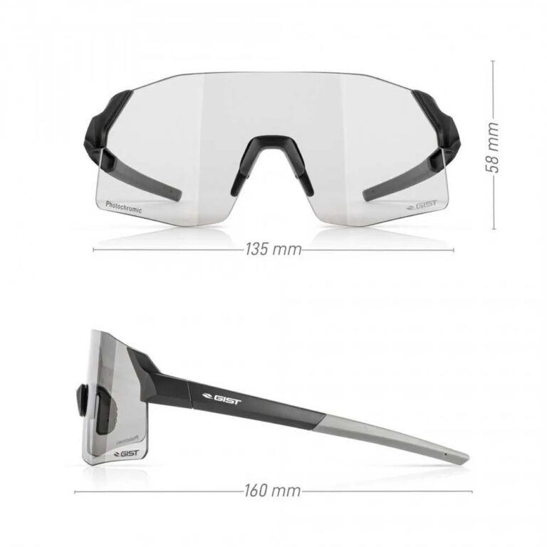 Gist Rocket Photochromic Sunglasses Clear Mirror/CAT1-3 Black - Image 7