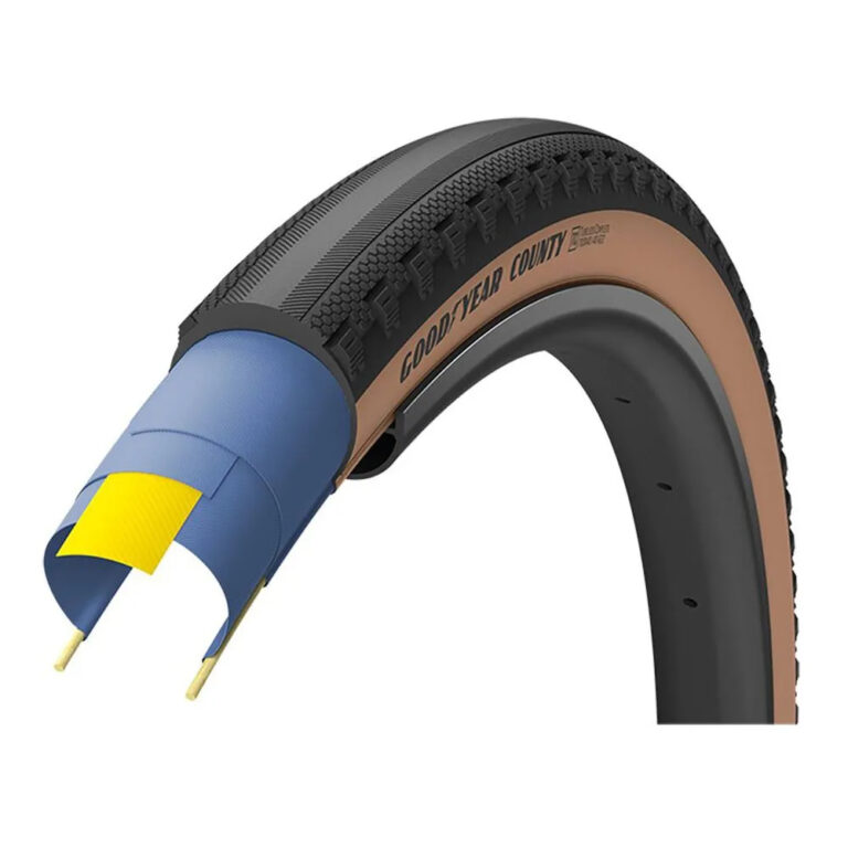 Goodyear County Tubeless 700 X 40 Gravel Tyre 700 x 40 Black / Brown