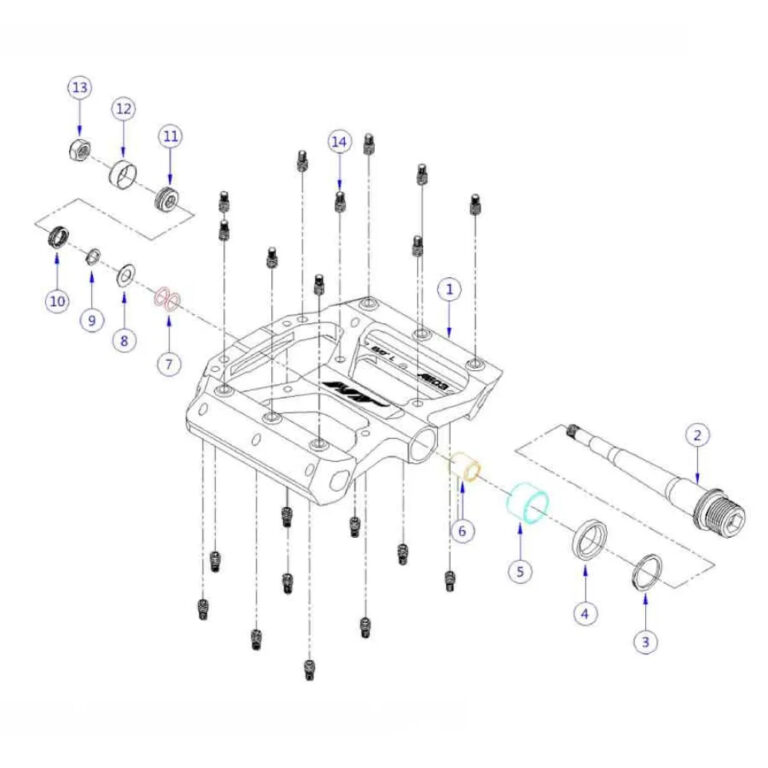 Ht components Ht Components AE05 Pedals One Size Black - Image 3