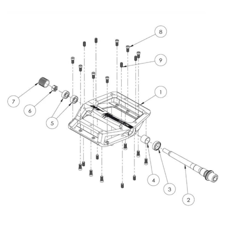 Ht components Ht Components Talon-AN71 Pedals One Size Black - Image 5