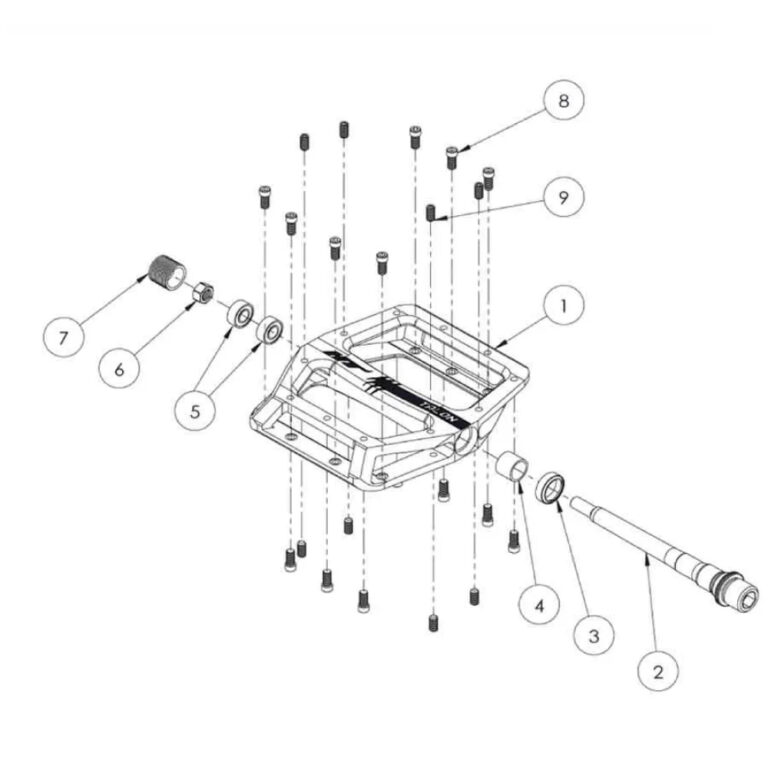 Ht components Ht Components Talon-AN71 Pedals One Size Gold - Image 3