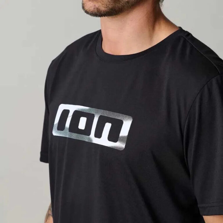 ION Ionic Dr Short Sleeve Enduro Jersey M Black - L Black - Image 4