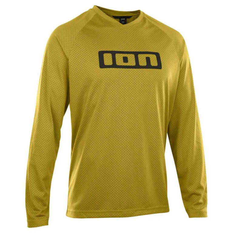 ION Logo Long Sleeve Enduro Jersey 2XS Dark / Amber - 2XL Dark / Amber