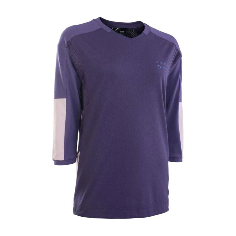 ION Scrub AMP BAT 3/4 Sleeve Enduro Jersey XS Dark / Purple - XL Dark / Purple