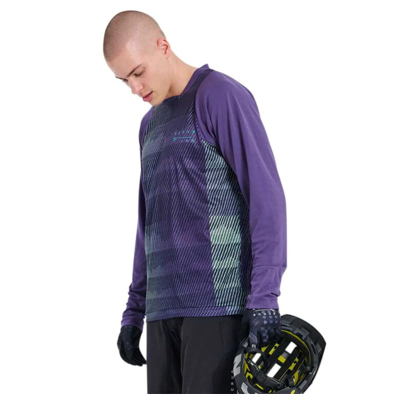 ION Scrub Long Sleeve Jersey S Dark / Purple - 2XL Dark / Purple - Image 4