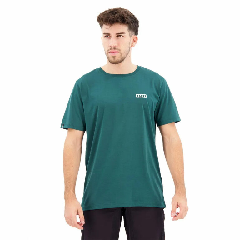 ION S_Logo Short Sleeve Enduro Jersey S Deep / Forest - 2XL Deep / Forest