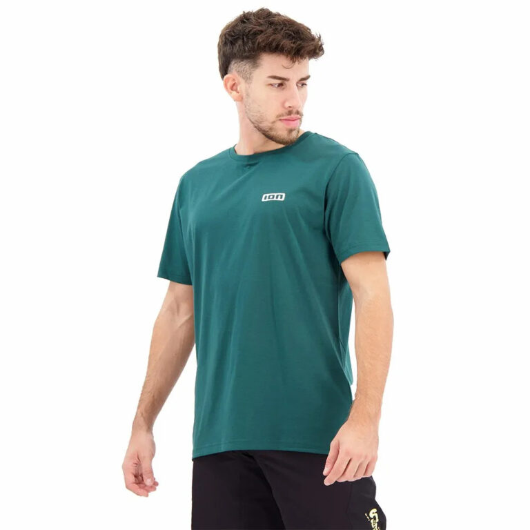 ION S_Logo Short Sleeve Enduro Jersey S Deep / Forest - 2XL Deep / Forest - Image 3