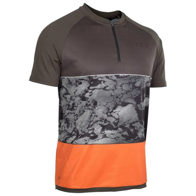 ION Traze AMP Short Sleeve Enduro Jersey L Root Brown