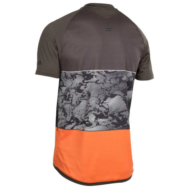 ION Traze AMP Short Sleeve Enduro Jersey L Root Brown - Image 2