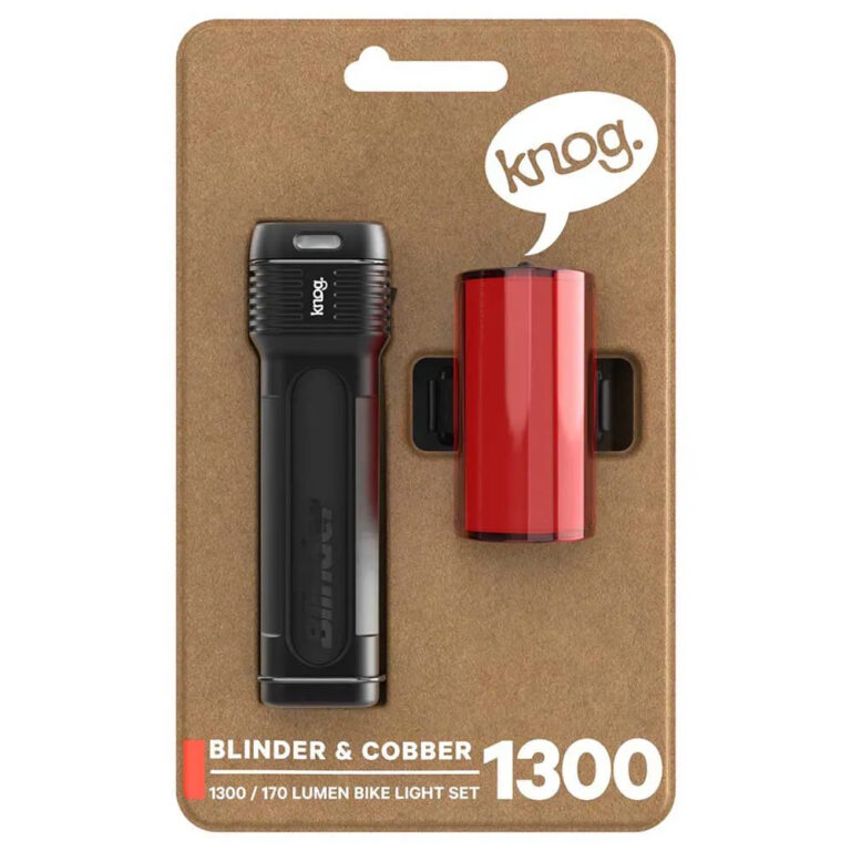 Knog Blinder 1300 + Mid Cobber Light Set 1300 / 170 Lumens Black / Red - Image 6