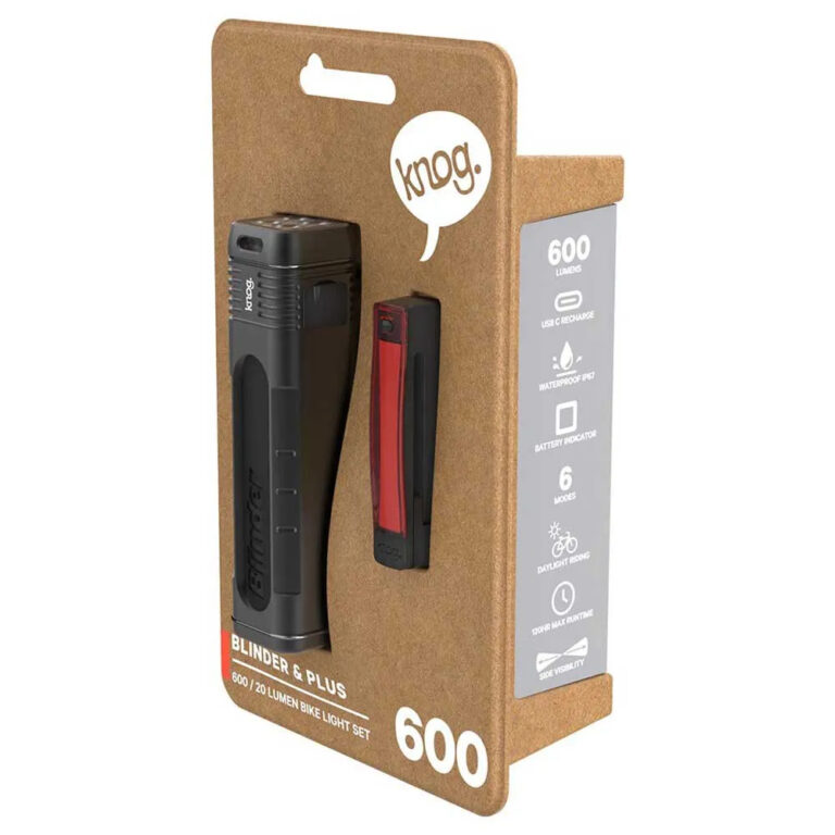 Knog Blinder 600 + Plus Light Set 600 / 20 Lumens Black / Red - Image 8