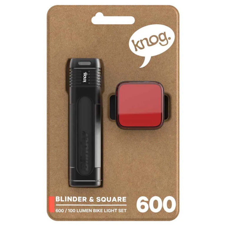 Knog Blinder 600 + Square Light Set 600 / 100 Lumens Black / Red - Image 8