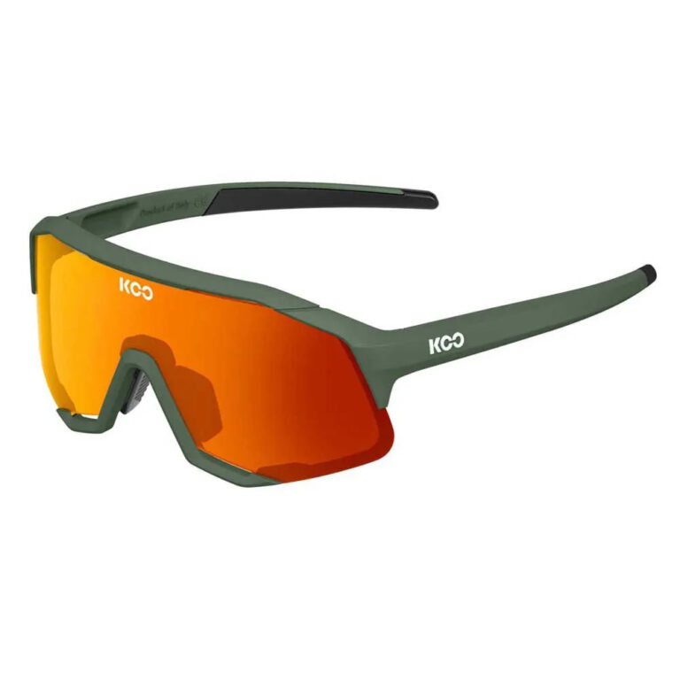 KOO Demos Sunglasses Orange Lens/CAT2 Green Matt