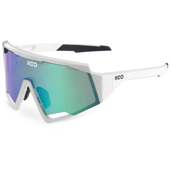 KOO Spectro Mirrored Sunglasses Green Mirror/CAT3 White