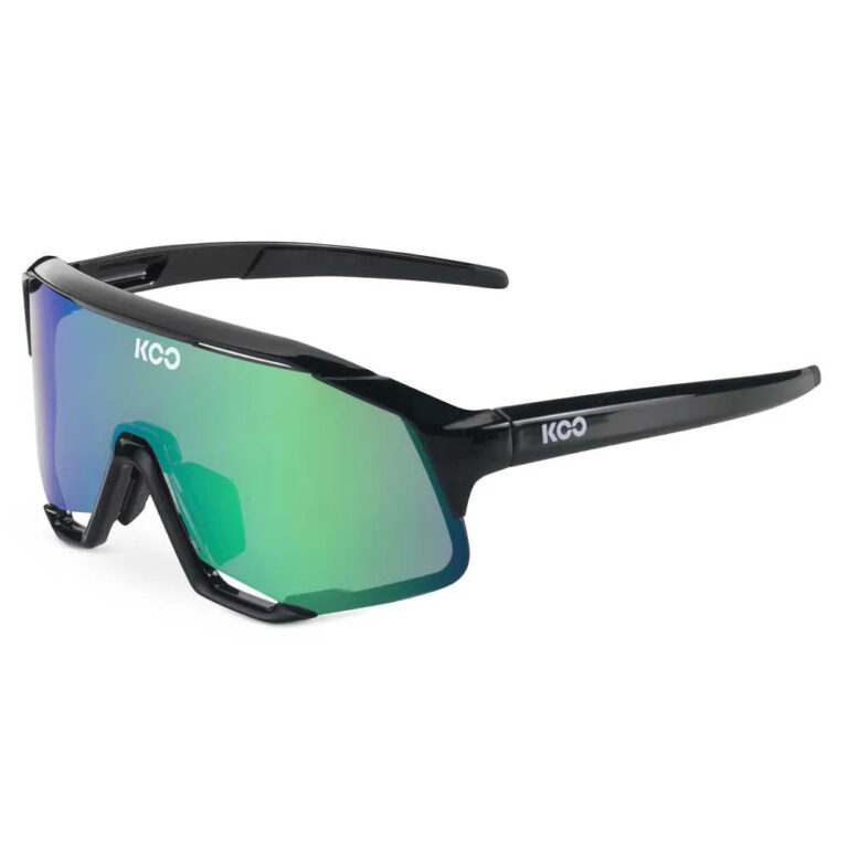 KOO Spectro Sunglasses Green Mirror/CAT3 Black Matt / Green