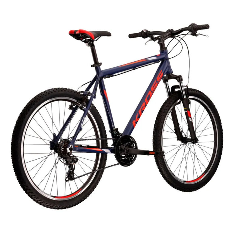 Kross Hexagon 1.0 26&amp;acute;&amp;acute; MTB Bike XS Navy Blue / Red / Silver Matt - L Navy Blue / Red / Silver Matt - Image 3