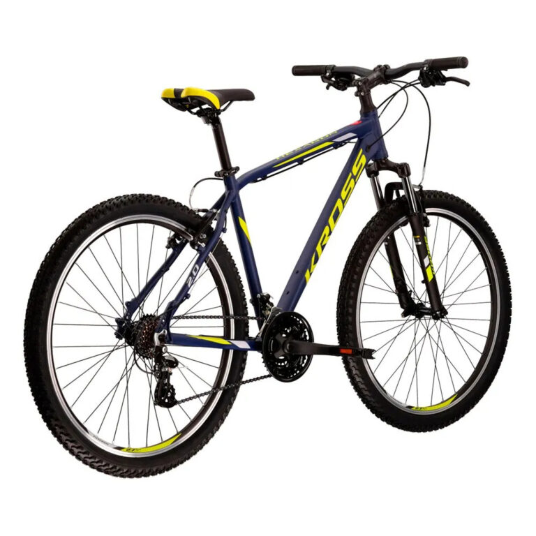 Kross Hexagon 2.0 26&amp;acute;&amp;acute; MTB Bike XS Blue / Lime Matt - Image 3