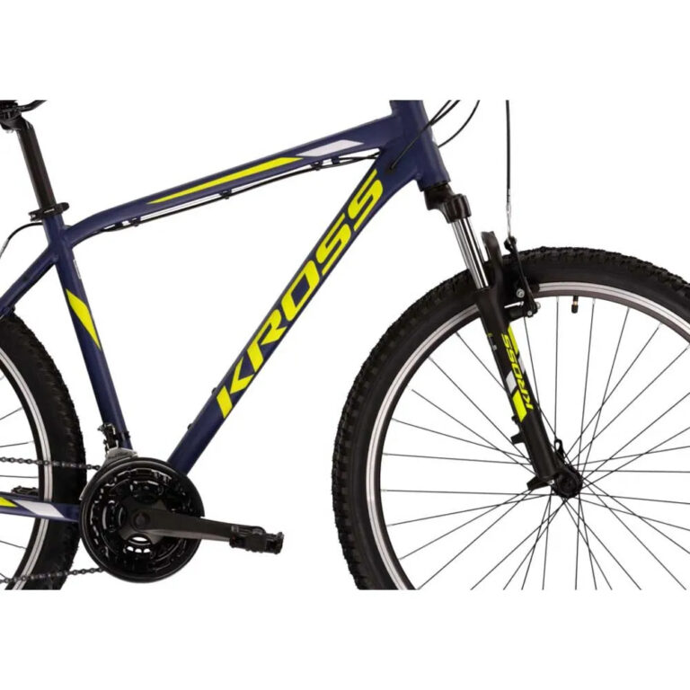 Kross Hexagon 2.0 27.5&amp;acute;&amp;acute; 2022 MTB Bike M Navy Blue / Lime / Gray - Image 4