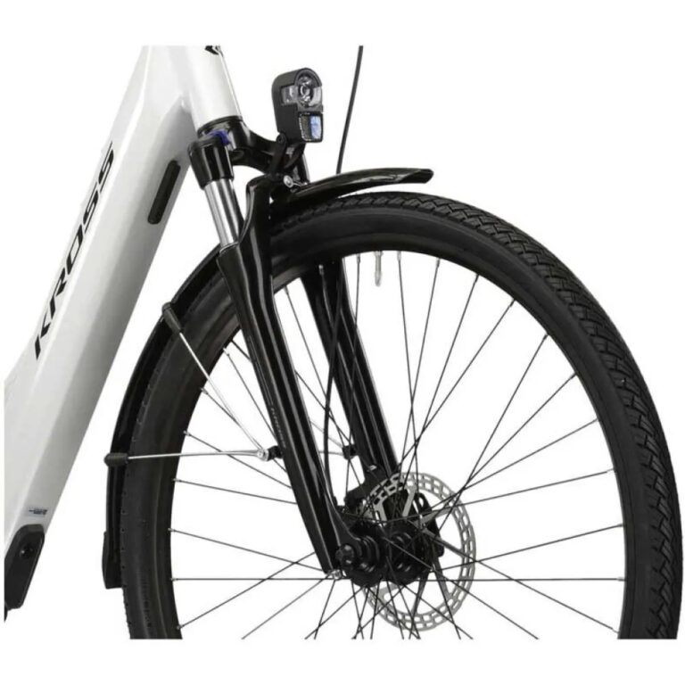 Kross Trans Hybrid LS 1.0 700 Microshift Acolyte M5185M 2023 Electric Bike S - M &amp; 349.2Wh Pearl - Image 10