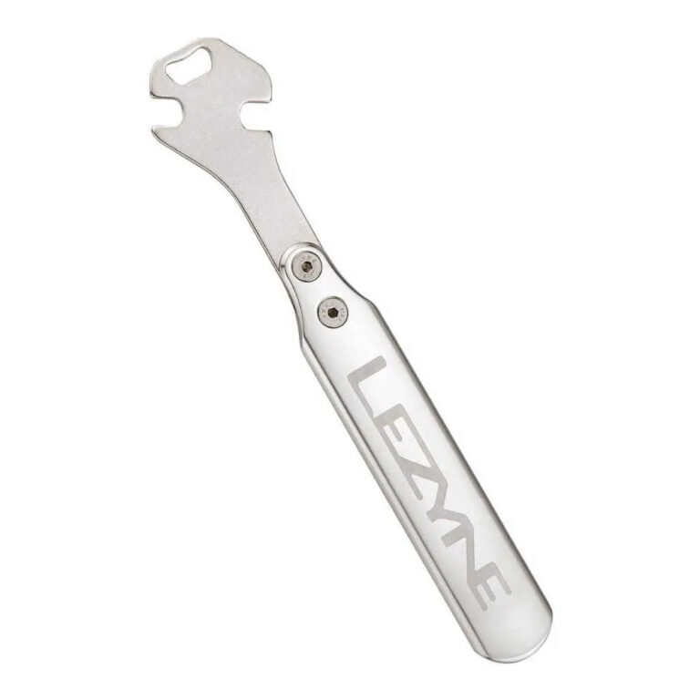 Lezyne CNC Pedal Rod-With 15 Mm Wrench Openings At 30 And 60 Tool One Size Hi Polish Silver / Nickel