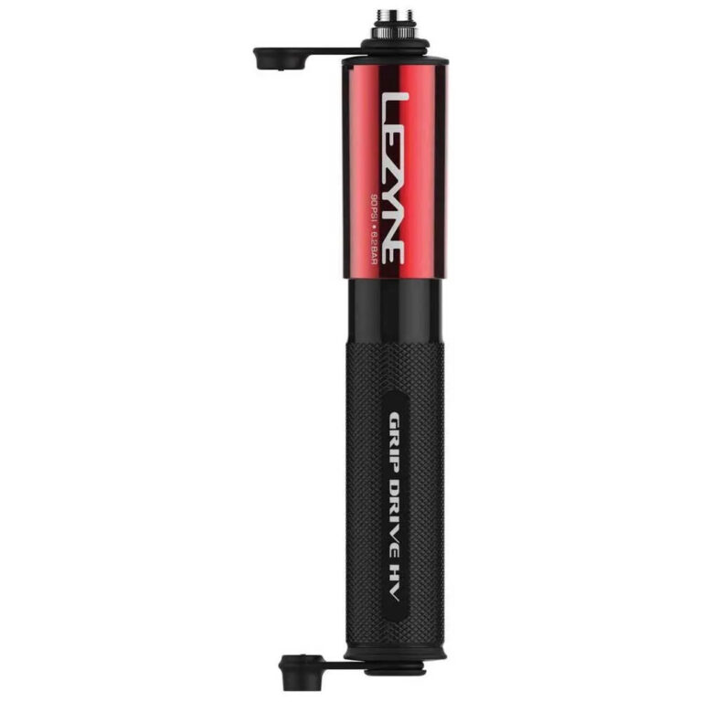 Lezyne Grip Drive HV Small Mini Pump 90 Psi Red