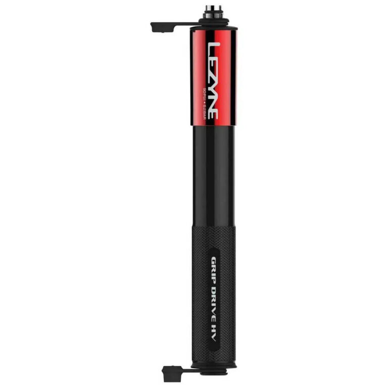 Lezyne Gripe Drive HV Medium Mini Pump 90 Psi Red