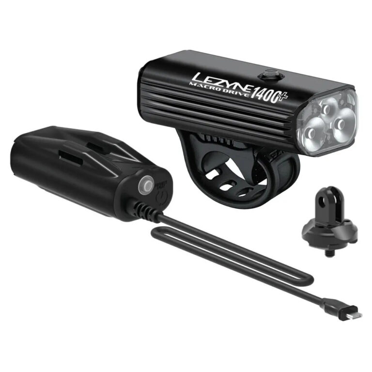 Lezyne Macro Drive 1400+ USB Front Light 1400 Lumens Black - Image 5