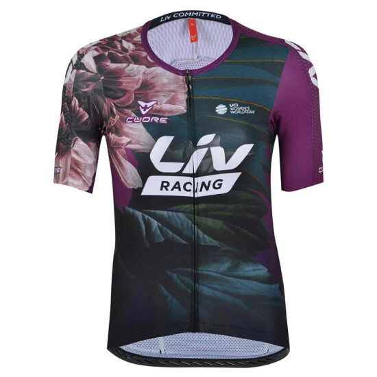 Liv Racing WorldTeam Replica Short Sleeve Jersey XS Purple / Green - L Purple / Green