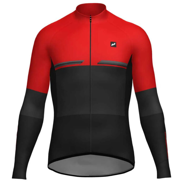 MASSI Pro Long Sleeve Jersey M Black / Red - XL Black / Red