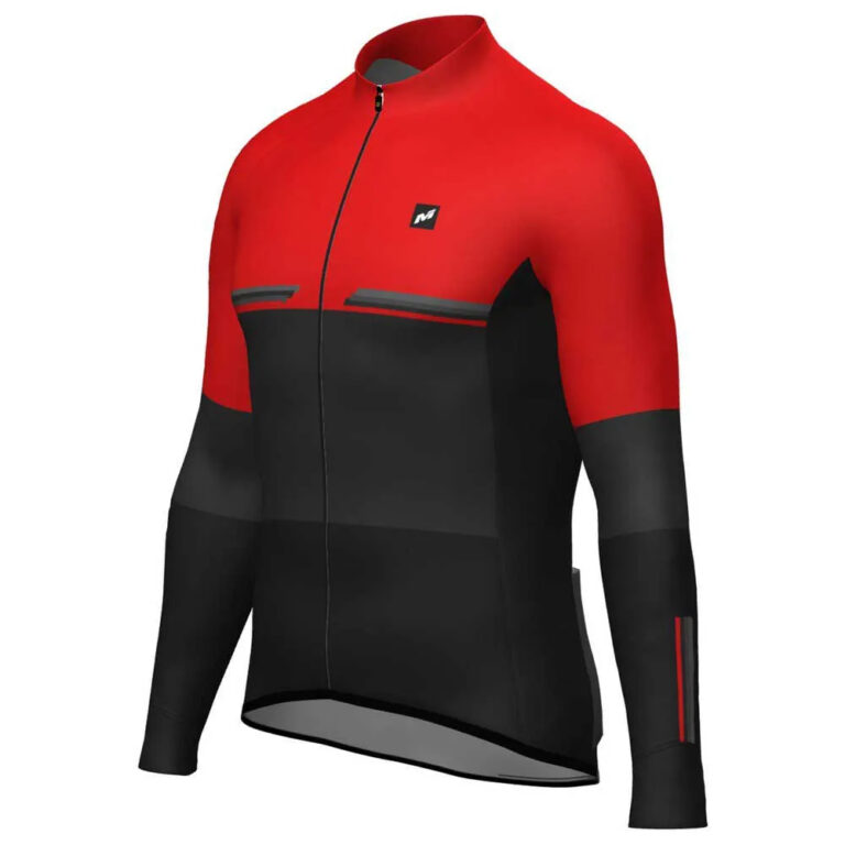 MASSI Pro Long Sleeve Jersey M Black / Red - XL Black / Red - Image 3