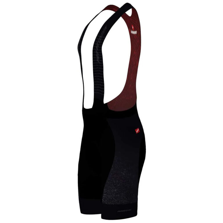 MASSI Pro Team Bib Shorts S Black / Red - 2XL Black / Red - Image 3