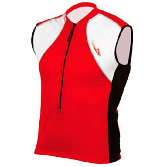 MASSI Summer Gillet Alps Sleeveless Jersey S Red / White