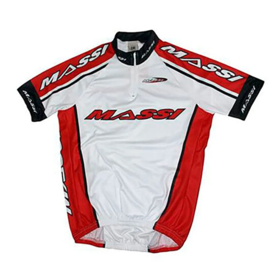 MASSI Team Short Sleeve Jersey XL White / Red - 3XL White / Red