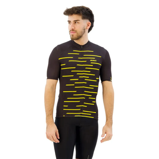 Mavic Cosmic Short Sleeve Jersey S Black / Yellow Mavic - XL Black / Yellow Mavic