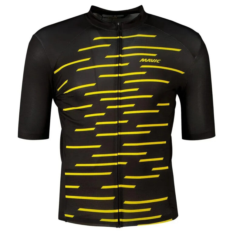 Mavic Cosmic Short Sleeve Jersey S Black / Yellow Mavic - XL Black / Yellow Mavic - Image 3