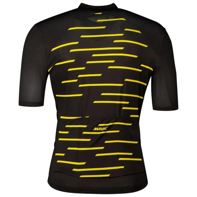 Mavic Cosmic Short Sleeve Jersey S Black / Yellow Mavic - XL Black / Yellow Mavic - Image 4