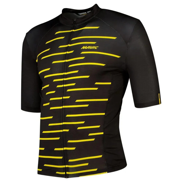 Mavic Cosmic Short Sleeve Jersey S Black / Yellow Mavic - XL Black / Yellow Mavic - Image 5