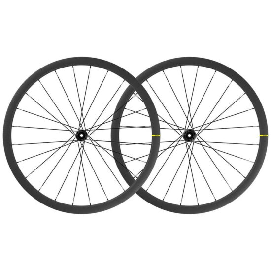 Mavic Cosmic SL 32 Carbon CL Disc Tubeless Road Wheel Set 9/12 x 100 / 9/12 x 135/142 mm &amp; Shimano/Sram HG Black