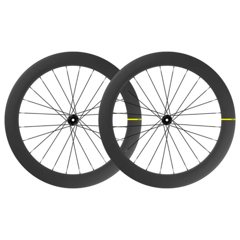 Mavic Cosmic SL 65 Carbon CL Disc Tubeless Road Wheel Set 9/12 x 100 / 9/12 x 135/142 mm &amp;  Shimano/Sram HG Black - Sram XDR Black