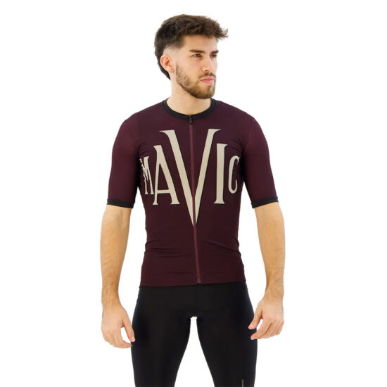 Mavic Heritage Short Sleeve Jersey S Aubergine / Black - 2XL Aubergine / Black