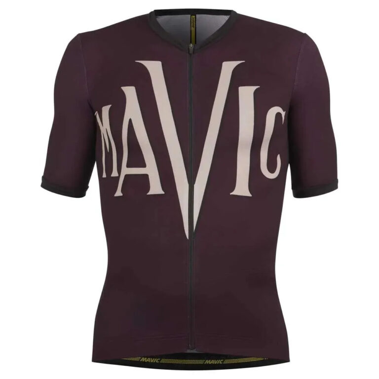 Mavic Heritage Short Sleeve Jersey S Aubergine / Black - 2XL Aubergine / Black - Image 3