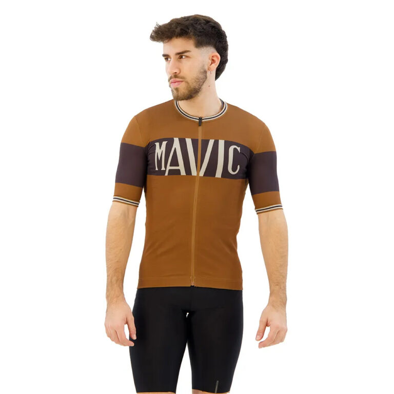 Mavic Heritage Short Sleeve Jersey S Bronze / Black - 2XL Bronze / Black