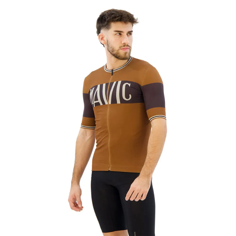 Mavic Heritage Short Sleeve Jersey S Bronze / Black - 2XL Bronze / Black - Image 3