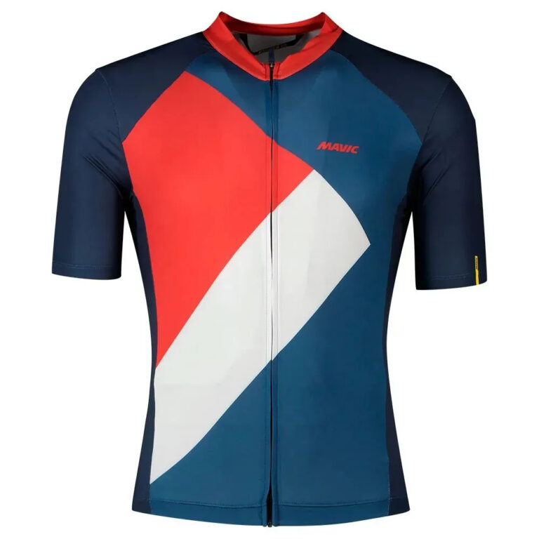 Mavic Ksyrium Short Sleeve Jersey S Navy Blazer / Haute Red - Image 3