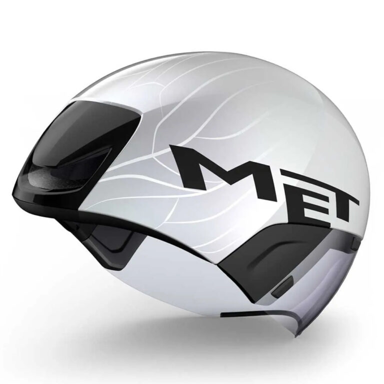 MET Codatronca Time Trial Helmet S White / Silver - L White / Silver - Image 3